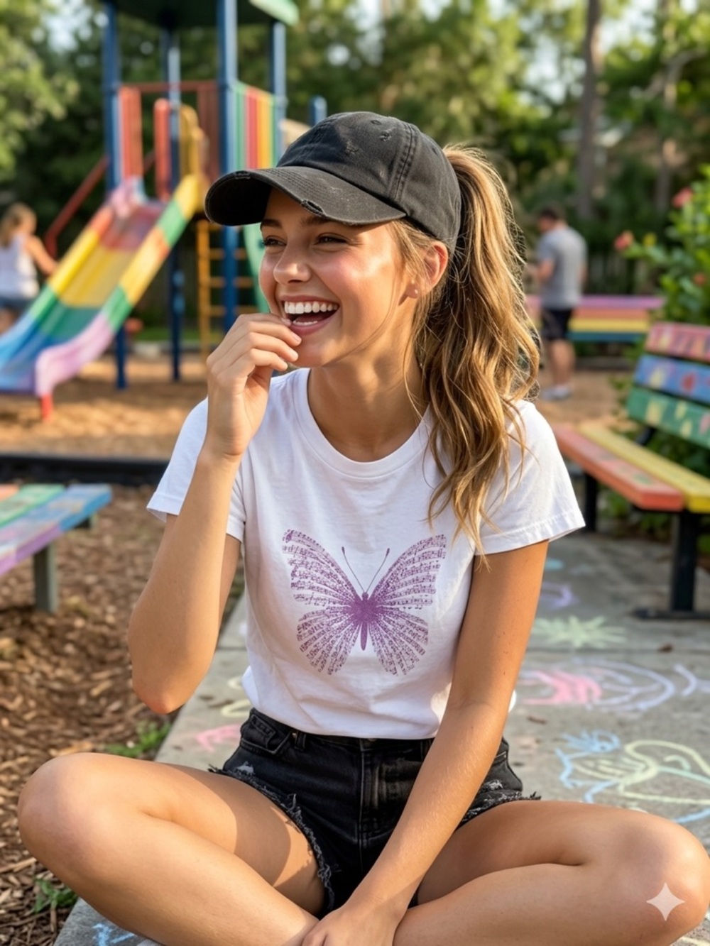Brandy melville Jamie butterfly top